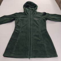 Columbia Benton Springs II Women's Green Long Fleece Hoodie Jacket Small AL6485 image 13
