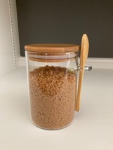 Kajiewo 1Pack Glass Jar with Bamboo Lids,Glass Food Storage 18.5Oz/540ML... - €10,79 EUR
