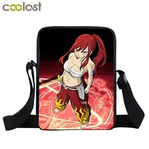 anime Fairy Tail mini messenger bag women handbag Erza Scarlet Natsu Dragneel sm - £15.58 GBP