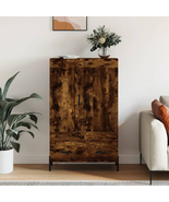 Industrial Rustic Smoked Oak Wooden Home Storage Cabinet Unit 2 Doors 1 ... - £89.17 GBP