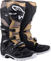 Alpinestars Mens MX Offroad Tech 7 Boots Black/Gray/Gold 7 - £384.58 GBP