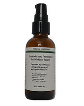 Hyaluronic Acid Antioxidant Serum / Lavender,Resveratrol,Arbutin,Collagen 2.3 oz - £19.81 GBP