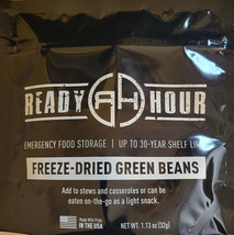 Freeze-Dried Green Beans 8 Serving Single Pouch 30 Year Shelf Life Emerg... - £9.07 GBP