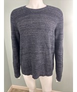 NWT Men&#39;s Michael Kors L/S Charcoal Melange Textured Sweater Sz XL - $54.14 CAD