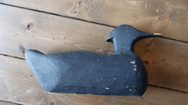 Antique Folk Art Hand Made Duck Decoy Blue - £82.74 GBP
