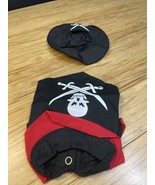 Unbranded Pirate Shirt Hat Dog Costume Size Small Halloween Cosplay KG - $11.88