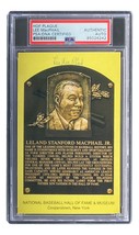 Lee Macphail Autografato 4x6 New York Yankees Hof Placchetta Scheda PSA/DNA - £46.25 GBP
