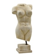 Nude Female Torso Body Greek Art Statue Sculpture Casting Stone 17.7 inches - £100.88 GBP