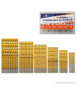 60-Piece Mini Drill Bit Set with 12 Free HSS Titanium Bits for Metal, Wo... - $20.85