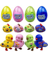 4 Pack Jumbo Chick Deformation Prefilled Easter Eggs with Toys inside fo... - £9.66 GBP