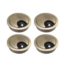 uxcell Cable Hole Cover, 2&quot; Zinc Alloy Desk Wire Cord Cable Grommets Hole Cover  - £23.69 GBP