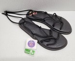 Sanuk Womens Yoga Mat Sunrise Sandal Size 7 Black Strappy Adjustable - £27.46 GBP
