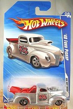 2010 Hot Wheels #146 HW Hot Rods 8/10 &#39;40 FORD PICKUP Silver Variant w/C... - £6.64 GBP