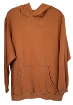 Aerie Women&#39;s Hoodie Sweatshirt Cotton Blend Front Pocket Size S Orange - £19.82 GBP