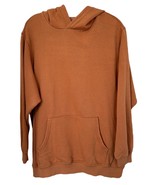 Aerie Women&#39;s Hoodie Sweatshirt Cotton Blend Front Pocket Size S Orange - £19.43 GBP