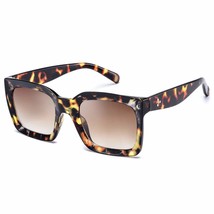 Square Sunglasses For Women 2020 Fashion Trendy Stylish Trending Tortoise Shell  - £22.44 GBP