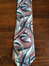 Christian Dior &quot;MONSIEUR&quot; Tie ~ 57&quot; x 4&quot; ~ Abstract Design ~ Imported Fa... - £17.65 GBP