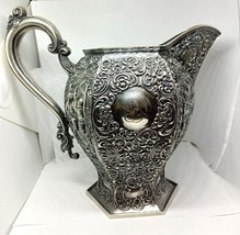 Barbour Silver Co. Antique Ornate Silver-plate Water Pitcher Circa 1892 - £98.36 GBP