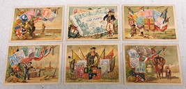 Victorian trade cards - with Stamps Flags Coins - £11.01 GBP