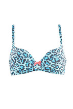 L&#39;agent By Agent Provocateur Womens Bra Animal Printed Padded Blue S - £30.80 GBP