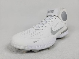 Nike Alpha Huarache Elite 3 Baseball Metal Cleats Men&#39;s 15 White Gray CV3550-101 - £59.01 GBP