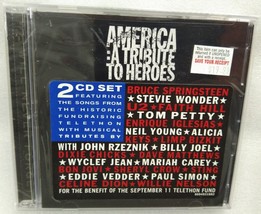 CD AMERICA: A Tribute To Heroes Springsteen, U2, Tom Petty (2-CD, 2001) - NEW - £10.94 GBP