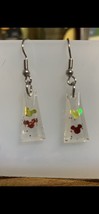 Mickey Mouse Homemade resin earrings Stainless Steel - £3.91 GBP