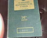 S M Selby STANDARD MATHIMATICAL TABLES 16th Edit Chemical Rubber Co - $6.44
