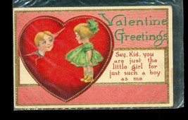 Vintage Postcard Valentines Day Greeting 1914 Cancel Pacific MO Embossed... - $12.86