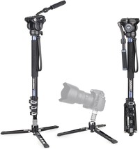 Professional Video Monopod Kit-Innorel Vm70K Including Cnc Aluminum Fluid Head, - £92.68 GBP