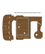 1998-1999 Sea Ray Sundancer 400 Swim Platform Cockpit Pad Boat EVA Teak ... - $1,699.00