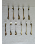 11x Cocktail Fork Lot Crystal Palace Stainless Oxford Hall Japan 5.5&quot; Be... - $353.76 MXN