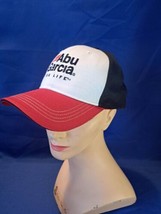 Vintage Abu Garcia Cap Hat Red White Trucker Vented Fishing Adjustable Strap - £10.25 GBP