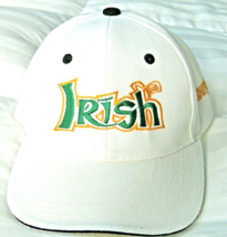 Irish Pittsburgh Hat Ball Cap Baseball Hat White Green Yellow Adjustable Ireland - £7.06 GBP