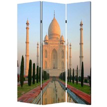 48" X 72" Multi Color Wood Canvas Taj Mahal  Screen - $10,369.32 MXN