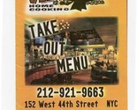 Vergil&#39;s Real Barbecue Home Cooking Menu West 44th Street New York City  - £14.01 GBP