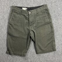 Volcom Shorts Mens 30 Gray Chino Casual Slash Pockets Adults - $20.92 CAD