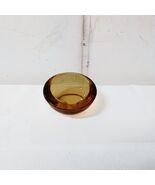 Vintage MCM Viking Glass Mini Orb Ashtray in Amber - $30.00