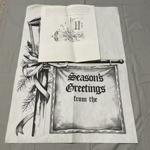 TRI CHEM Christmas 8194 Seasons Greeting Panel 1978 19” x 26&quot; Paint By N... - $22.45