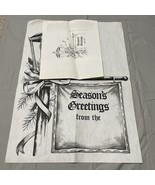 TRI CHEM Christmas 8194 Seasons Greeting Panel 1978 19” x 26&quot; Paint By N... - £17.87 GBP