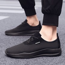 2021 New Men Shoes Casual Sneakers Breathable Mesh Lace-Up Lightweight Mens Shoe - £22.84 GBP