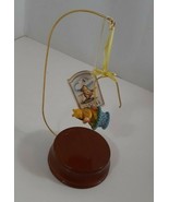 disney pooh bear in Easter basket ornament with display stand good - £4.49 GBP