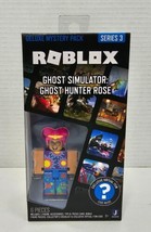 NIP Roblox Deluxe Mystery Pack Series 3 Ghost Simulator Ghost Hunter ROSE W/Code - £11.59 GBP