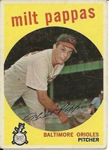 1959 Topps Milt Pappas 391 Orioles VG - £1.17 GBP