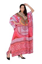Rastogi Handicraft Long Kaftan Women&#39;s Designer Maxi Dress, Swimsuit Cov... - £25.81 GBP