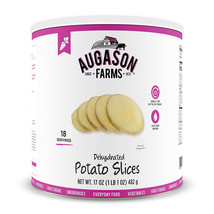 Augason Farms Dehydrated Potato Slices Large No. #10 Cans, 25 Year Shelf... - $29.49