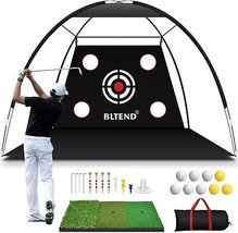 Golf Net - 10x7ft Golf Practice Nets for Backyard Driving, Golf Hitting Training - £93.39 GBP