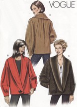 Misses Vogue Front Back Darts Lined Back Pleated Jacket Sew Pattern 18-22 - $11.99