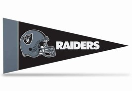 Las Vegas Raiders NFL Felt Mini Pennant 4&quot; x 9&quot; Banner Flag Souvenir NEW - £2.87 GBP