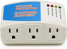 Voltage Protector, 3 Outlet Plug in Surge Protector for Home Appliance Mu - £32.49 GBP